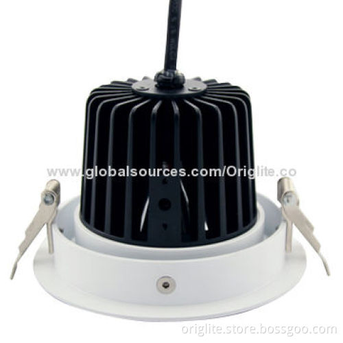 COB LED Downlight/20W Tridonic Power, BridgeLUX Chip/3-year Warranty/82 CRI/Anti-Glare Design
